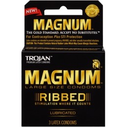 Trojan Magnum Ribbed - 3 Pack