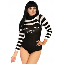 Striped Cat Bodysuit - One...