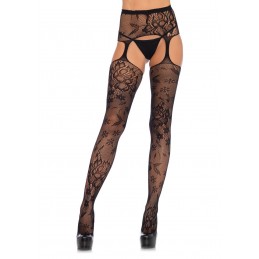 Floral Lace Stockings with...