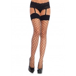 Bas filet en spandex avec...