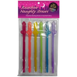 Rainbow Naughty Straws