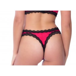 Satin Front High Leg Panty...