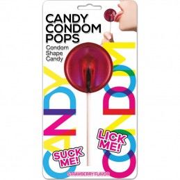 Candy Condom Pop -  Strawberry
