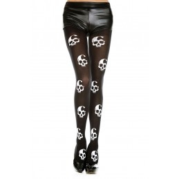 Skull Print Tights - One...