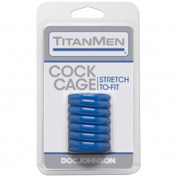 Titanmen Cock Cage - Blue
