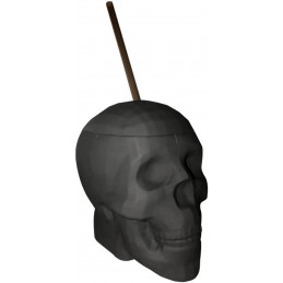 Tasse tête de mort noire...