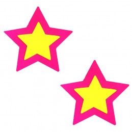 Pink Double Star Burst Neon...