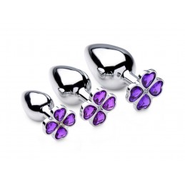 Violet Flower Gem Anal Plug...