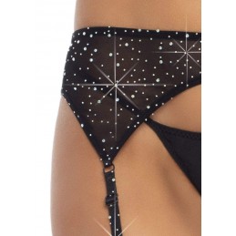 Rhinestone Garter Belt -...