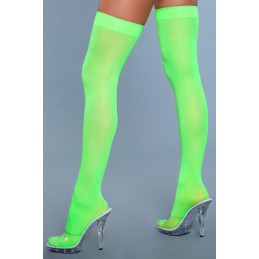 Opaque Nylon Thigh Highs -...