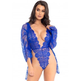 3pc Lace Teddy and Robe Set...