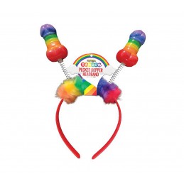 Rainbow Pecker Bopper Headband