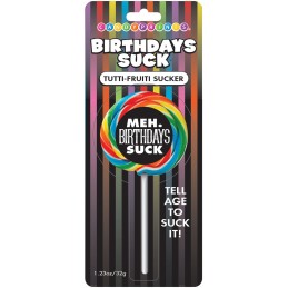 Birthdays Suck Meh Lollipop