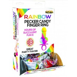 Rainbow Cock Ring Pop - 12...