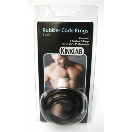 Rubber Cock Rings 3 Pack