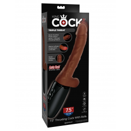 Pénis vibrant de 19 cm avec...