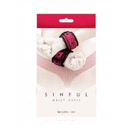 Sinful Wrist Cuffs - Pink