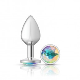 Clear Iridescent Round Gem...