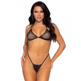 2 Pc Rhinestone Fishnet...