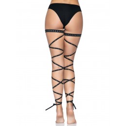 Rhinestone Garter Leg Wraps...