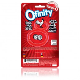 Bague double Ofinity - Rouge