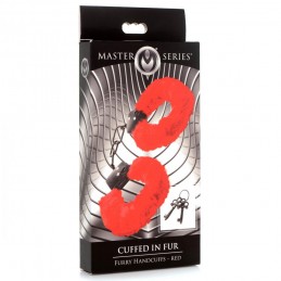Menottes en fourrure rouge