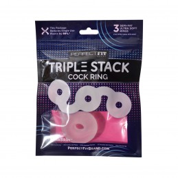 Anneau pénien triple empilé