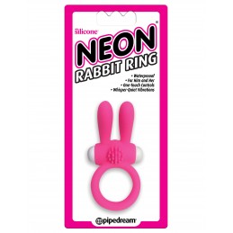 Bague lapin néon - Rose