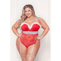 Rhinestone Studded Mesh...