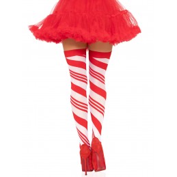 Candy Cane Thigh High - One...