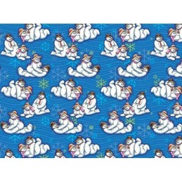 Gift Wrap Snowman