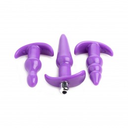 4 Pc Vibrating Anal Plug...