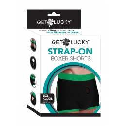 Boxers noirs et verts à...