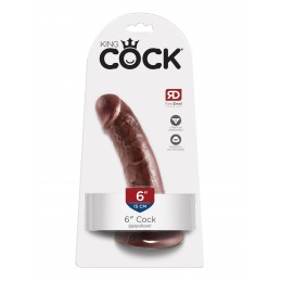 King Cock 6 pouces - Marron