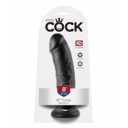 King Cock 8 pouces - Noir
