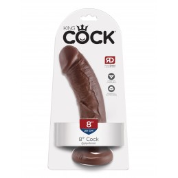 King Cock 8-Inch Cock Brown