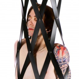 Hanging Rubber Strap Cage -...