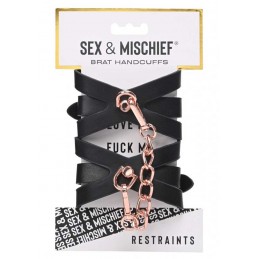 Menottes Brat - Noir / Or rose