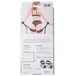 Thigh and Wrist Cuffs - Black