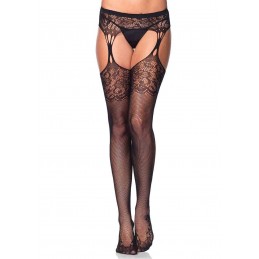 Iris Fishnet With Garter -...