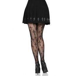 Worship Me Cross Net Tights...