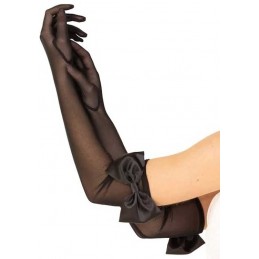 Bow Top Mesh Gloves - One...