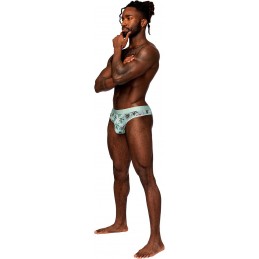 Sheer Print - Sheer Thong -...