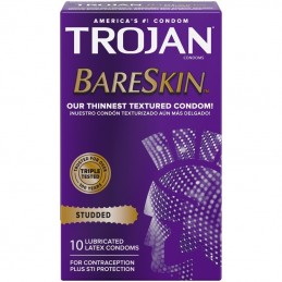 Trojan - Cuir nu clouté -...