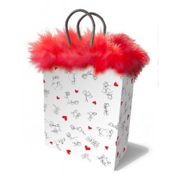 Stick Figures Gift Bag - Red