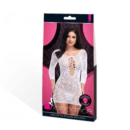 Robe courte en dentelle à...