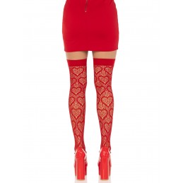Heart Net Thigh Highs - One...