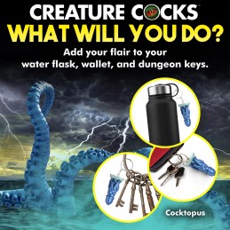 Porte-clés Cocktopus - Bleu