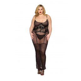 Midi Garter Chemise and...