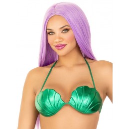 Mermaid Shell Bra Top -...